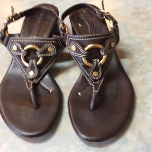 BCBG Max Azria leather sandals (sz 8 1/2)